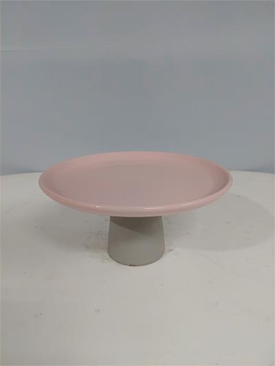Porta Doce Cogumelo Pé de Cimento/M Rosa Claro 11Cm Alt X 23Cm Diametro - BB Festas Aluguel 