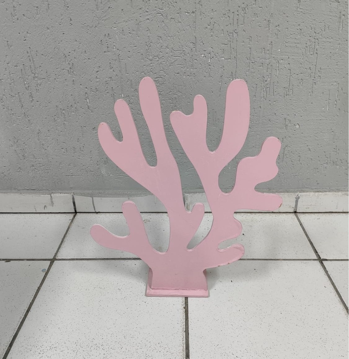 Alga de Chão Rosa Claro 40Cm - BB Festas Aluguel 