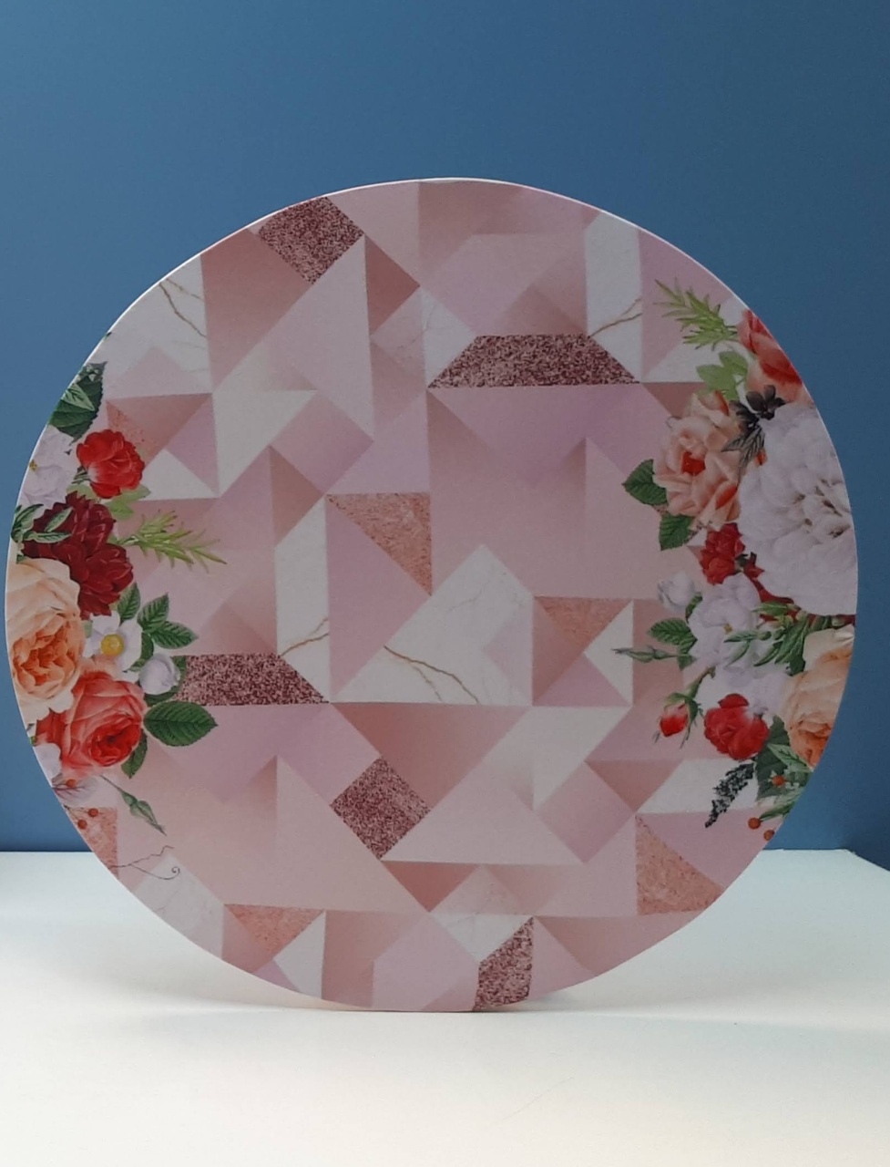 Painel Sublimado Redondo Tropical 2 60Cm - BBFestasAluguel 