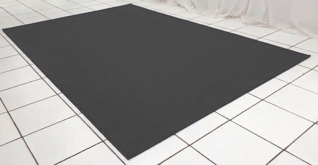 Carpete Cinza Escuro 5M X 2M  - BB Festas Aluguel 