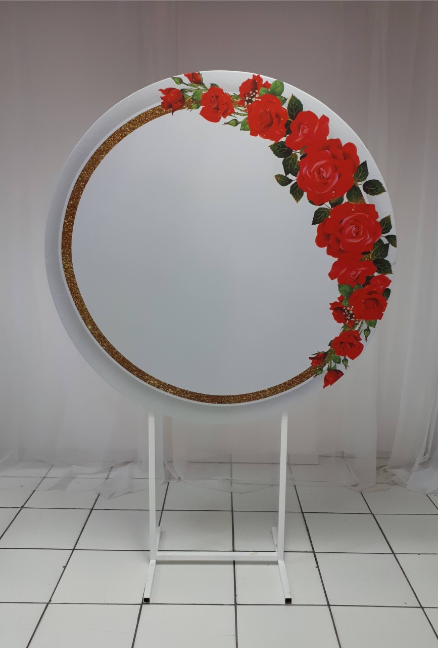 Painel Sublimado Redondo Tropical 5 1,30Cm - BBFestasAluguel 