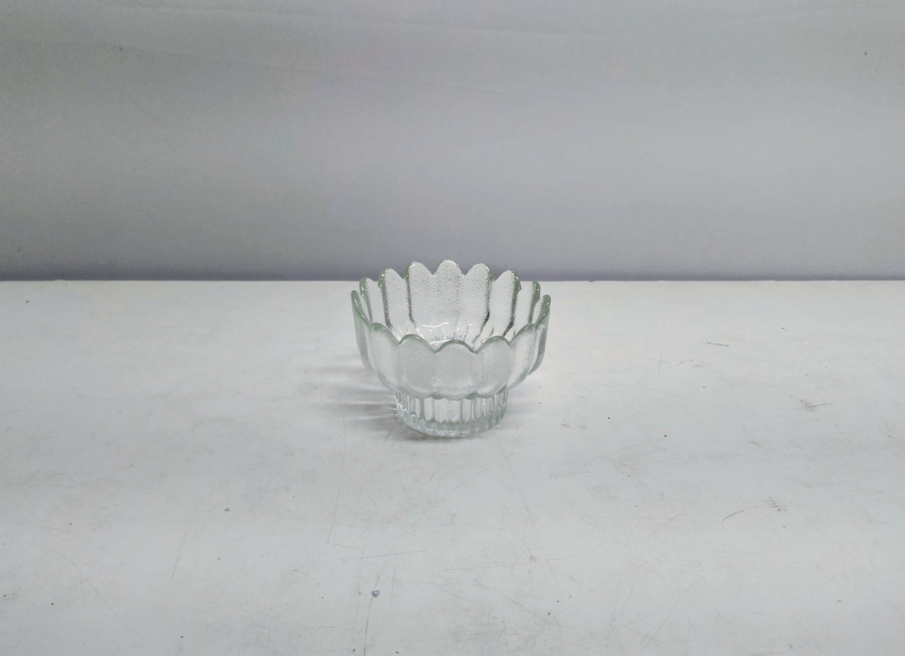 Cachepo Redondo de Vidro 8Cm Alt X 12Cm Diametro  - BB Festas Aluguel 