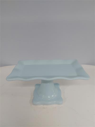 Porta Doce Retangular Babado Azul Claro 13Cm Alt 27Cm  Comp X 16Cm Larg - BB Festas Aluguel 