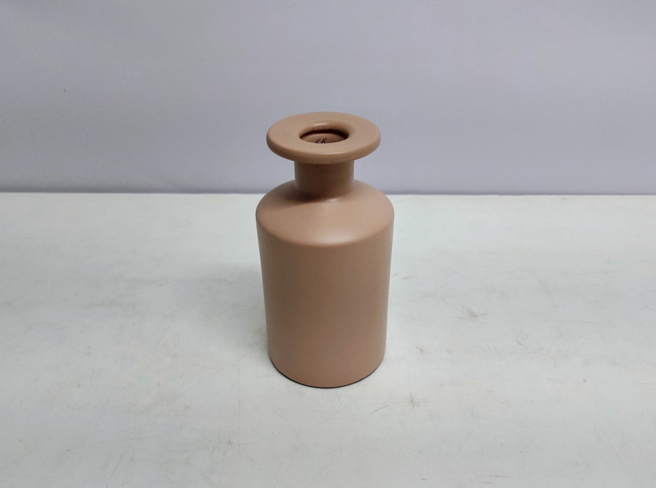 Vaso Leitera/P Bege Fosco 18Cm Alt X 10Cm Diametro - BB Festas Aluguel 