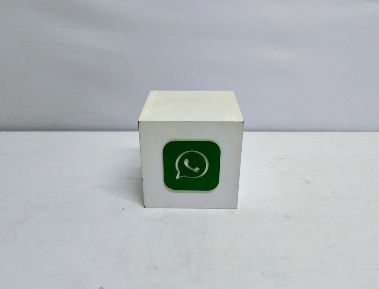 Cubo Whatsapp 15Cm Alt X 15Cm X 15Cm - BB Festas Aluguel 