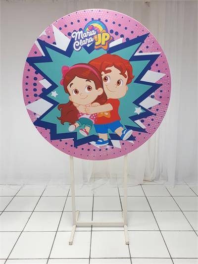 Painel Sublimado Redondo Maria Clara E Jp 1,30Cm - BB Festas Aluguel 