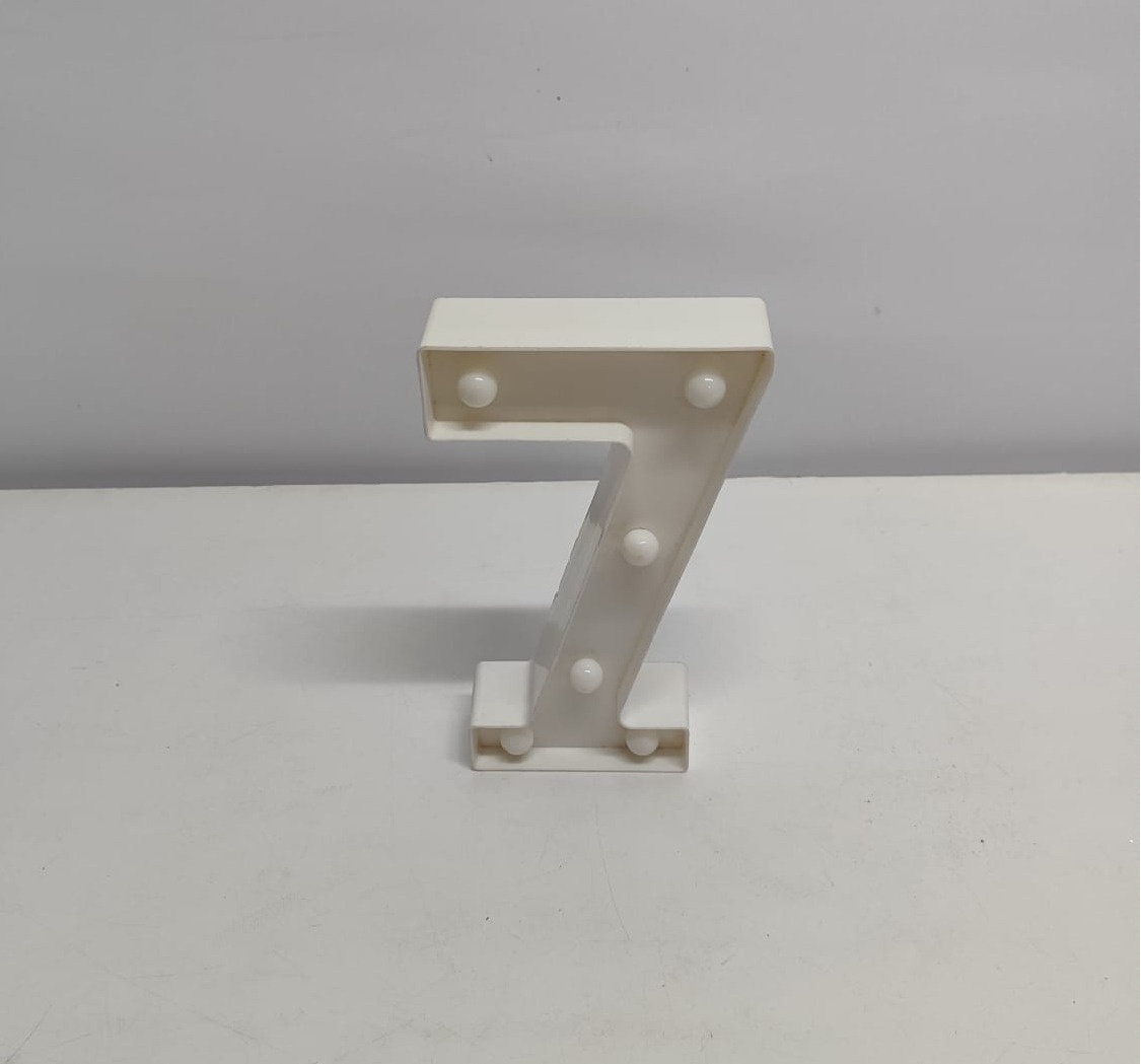 Número 7 Led de Mesa M - BB Festas Aluguel 