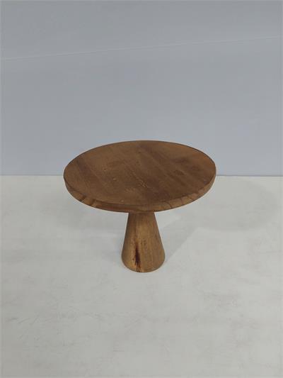 Porta Doce M Mdf Rústico Pé Pino Escuro 16Cm X 20Cm - BB Festas Aluguel 