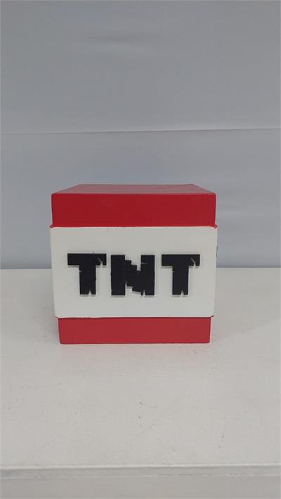 Bloco Dinamite Em Mdf (Minecraft) 15Cm X 15Cm - BB Festas Aluguel 