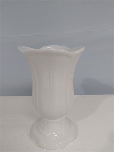 Vaso Pétala M Branco 22Cm X 13Cm - BB Festas Aluguel 