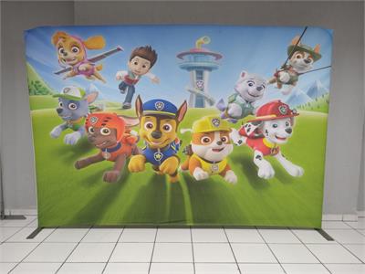 Painel Sublimado Patrulha Canina 3M X 2M - BB Festas Aluguel 