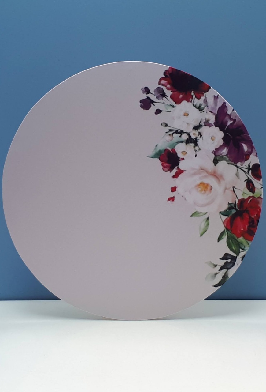 Painel Sublimado Redondo Tropical 1 60Cm - BBFestasAluguel 