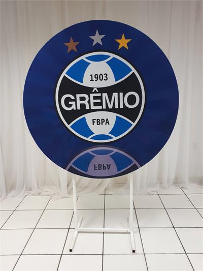 Painel Sublimado Redondo Gremio 1,30Cm - BB Festas Aluguel 