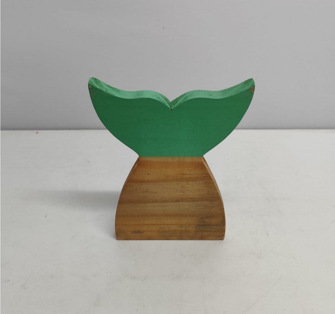 Calda de Sereia Mdf Verde 25Cm X 20Cm - BBFestasAluguel 