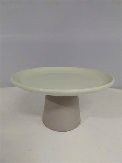 Porta Doce Cogumelo Pé de Cimento/G Verde Bebê 16Cm Alt X 30Cm Diametro - BB Festas Aluguel 