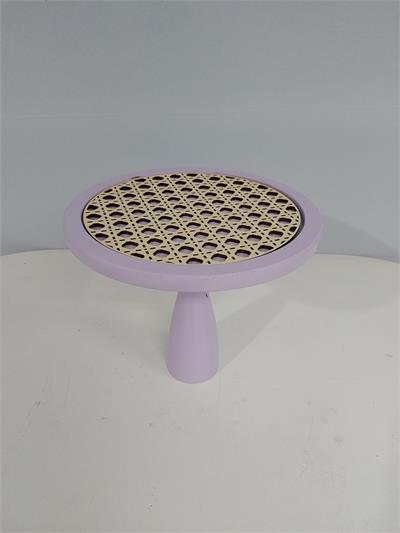 Porta Doce Alto Mdf Com Renda Lilás Candy 20Cm X 22Cm - BB Festas Aluguel 