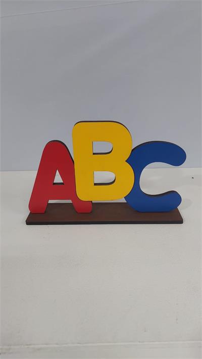 Totem Abc Em Mdf (Abc) 16Cm X 25Cm - BBFestasAluguel 