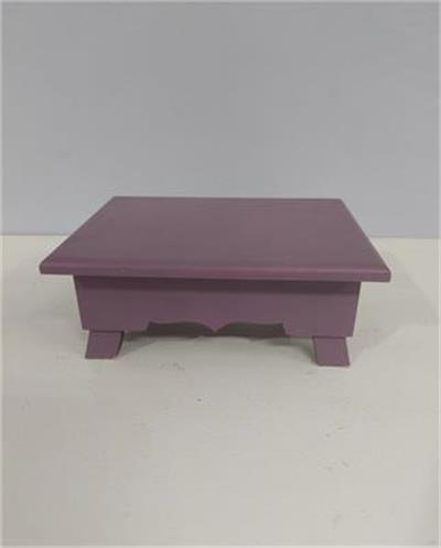 Banco Baixo Em Mdf Lilás Alt 5Cm X 20Cm X 10Cm - BB Festas Aluguel 