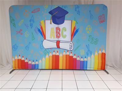 Painel Sublimado Abc Colorido 3M X 2M - BB Festas Aluguel 