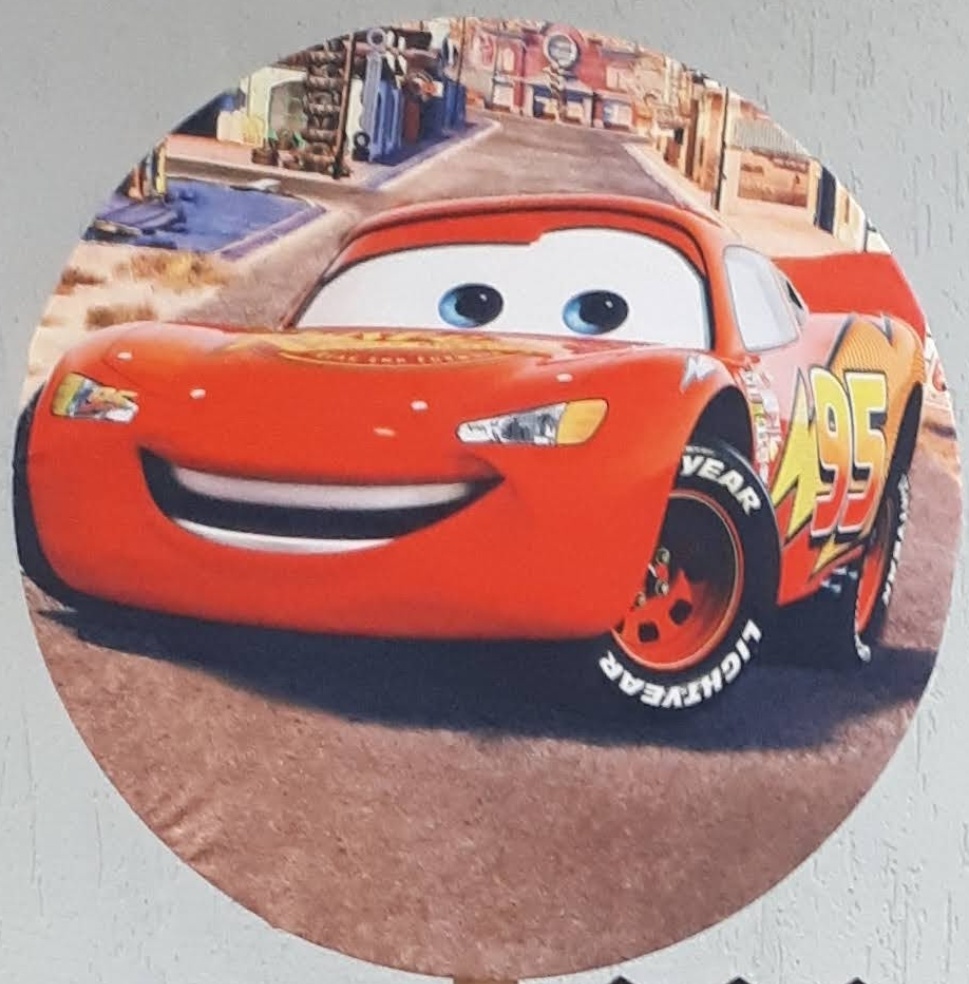 Painel Relâmpago Mcqueen 60Cm  - BB Festas Aluguel 