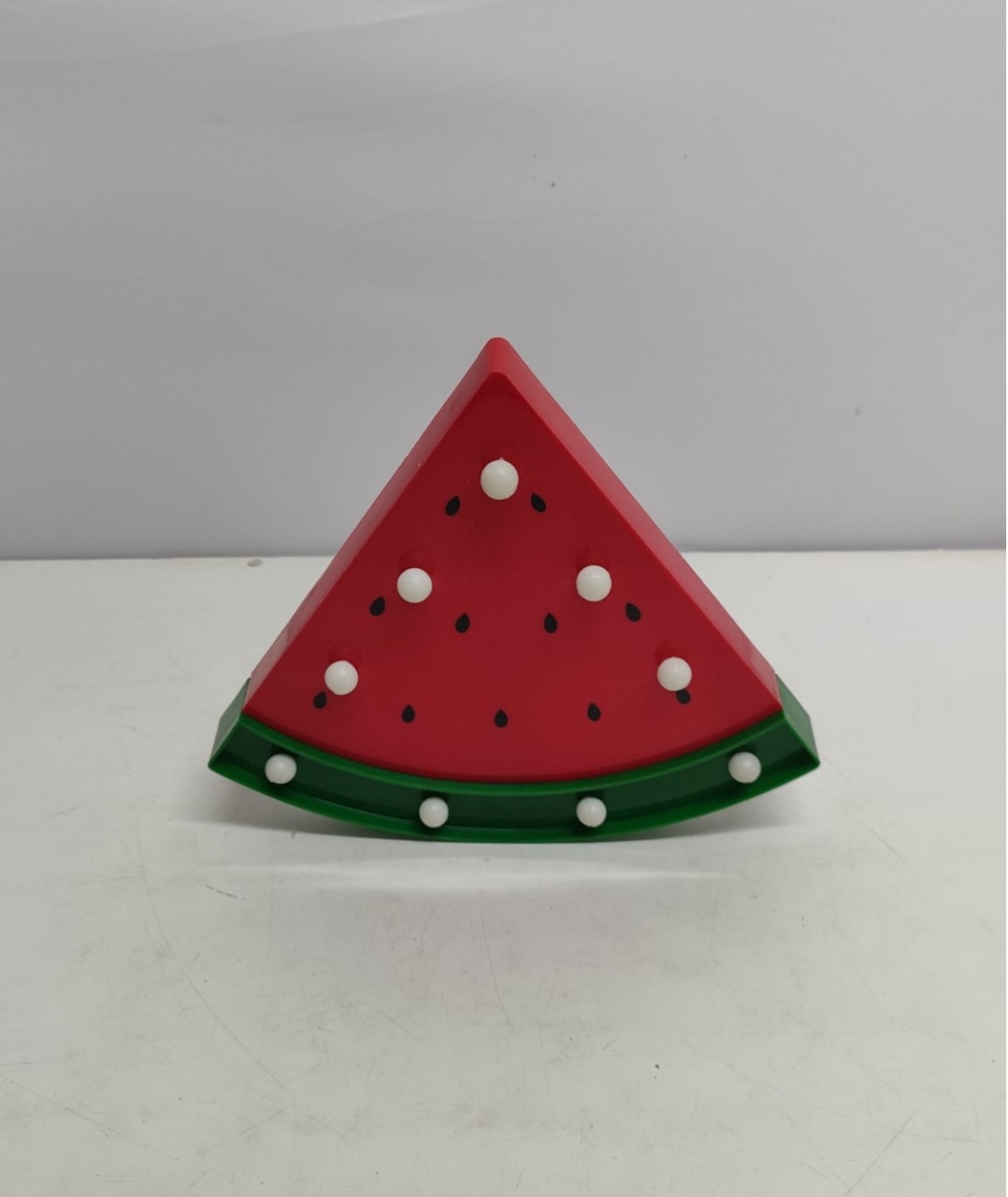 Melancia de Led 20Cm Alt X 26Cm Larg - BBFestasAluguel 
