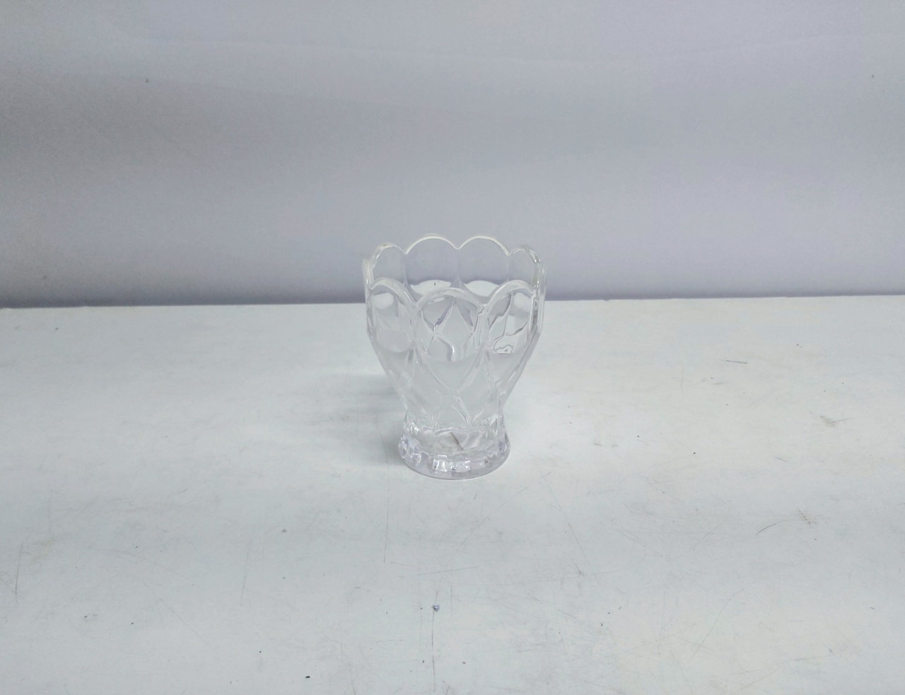 Cachepo Redondo de Vidro 13Cm Alt X 10Cm Diametro  - BB Festas Aluguel 