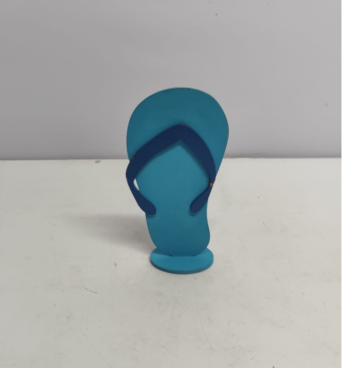 Totem Chinelo Azul 20Cm Alt X 6Cm Larg - BBFestasAluguel 