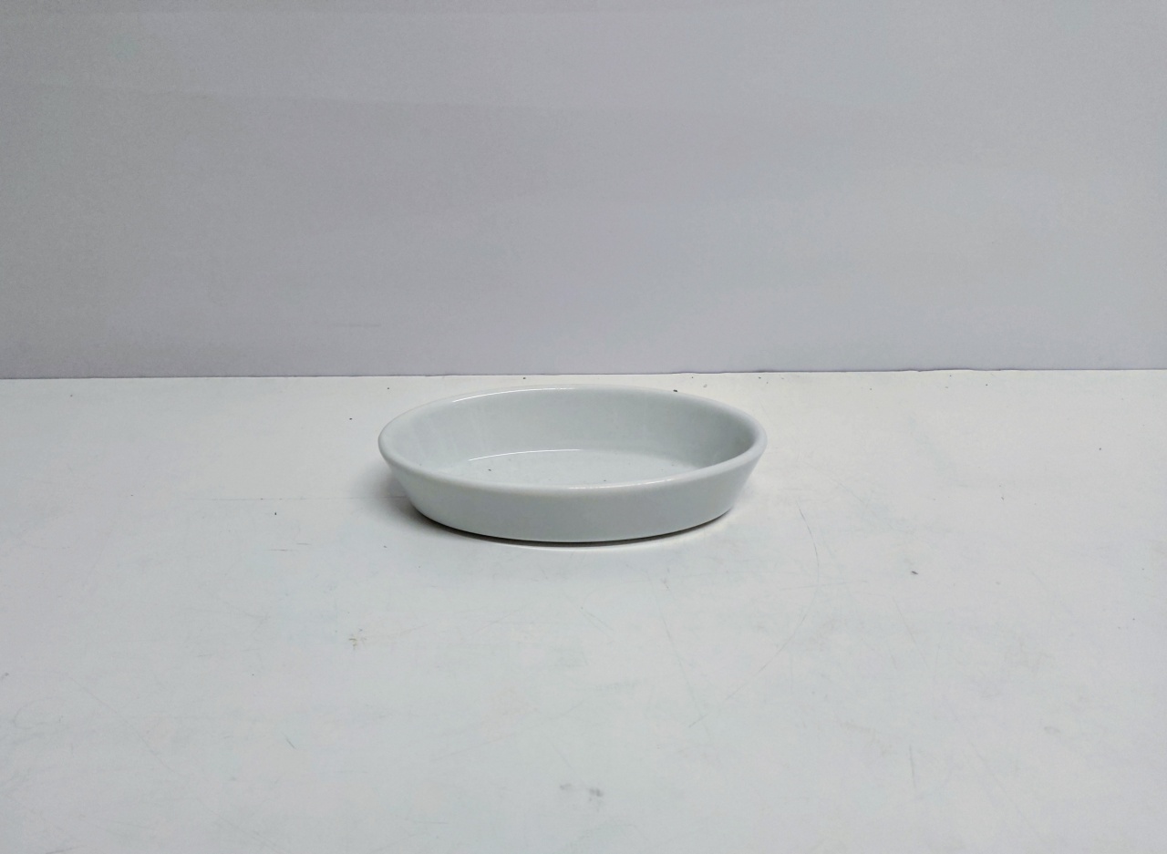 Refratário Oval/P Branca 4Cm Alt X 11Cm Larg X 19Cm Comp - BB Festas Aluguel 