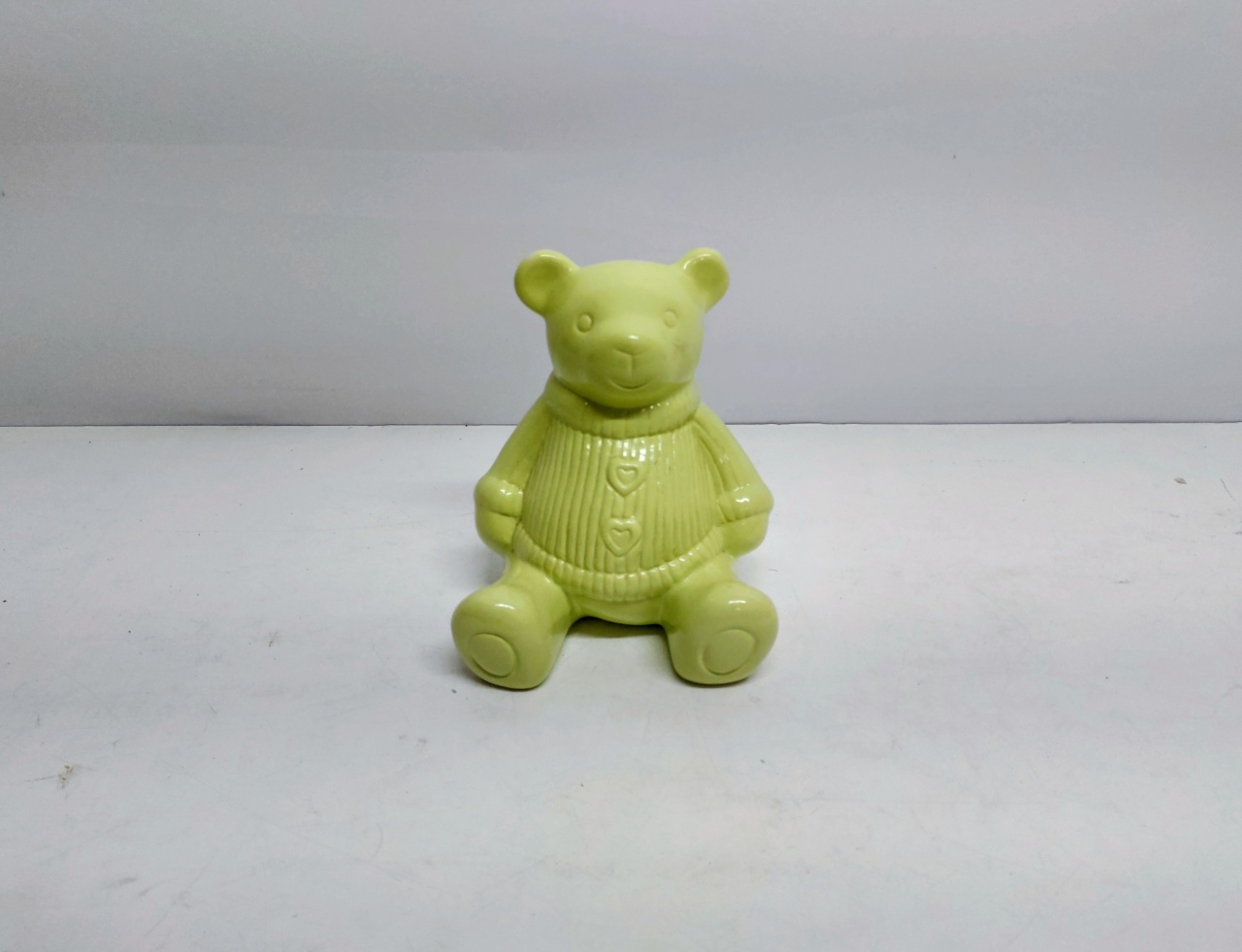 Urso Amarelo 20Cm Alt X 16Cm Larg X 15Cm Comp - BB Festas Aluguel 