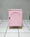 Nicho Com Porta Rosa Claro 62Cm Atl X 40Cm X 40Cm  - imagem 1