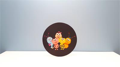 Painel Sublimado Redondo Reino Infantil Bichikids 60Cm - BB Festas Aluguel 