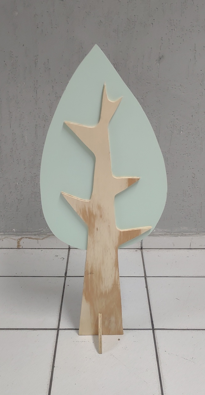 Árvore de Chão M Verde Claro 1M X 40Cm  - BB Festas Aluguel 