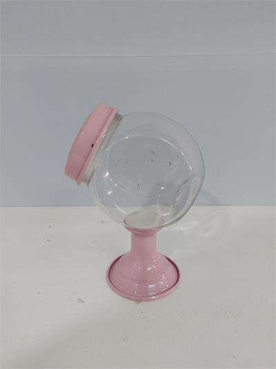 Bomboniere Plástico Com Metal Rosa Claro 23Cm X 9Cm - BB Festas Aluguel 