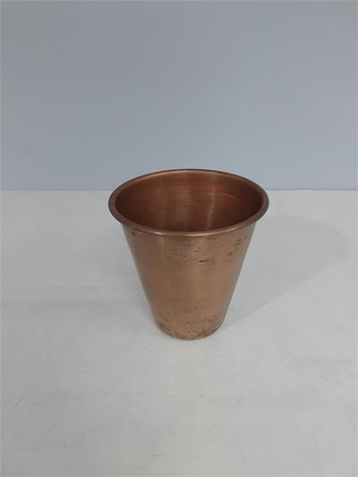 Cachepo Metal Rosé Gold 13Cm X 13Cm - BB Festas Aluguel 