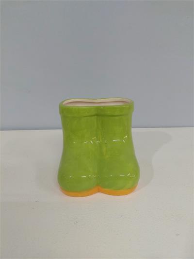 Bota Louça P Verde Claro Alt 10Cm X 10Cm X 10Cm - BB Festas Aluguel 