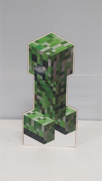 Totem Creeper Em Mdf (Minecraft) 36Cm X 18Cm - BB Festas Aluguel 