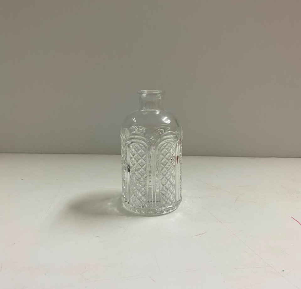Vaso Vidro Vintage 10Cm Alt X 6Cm Diametro - BBFestasAluguel 
