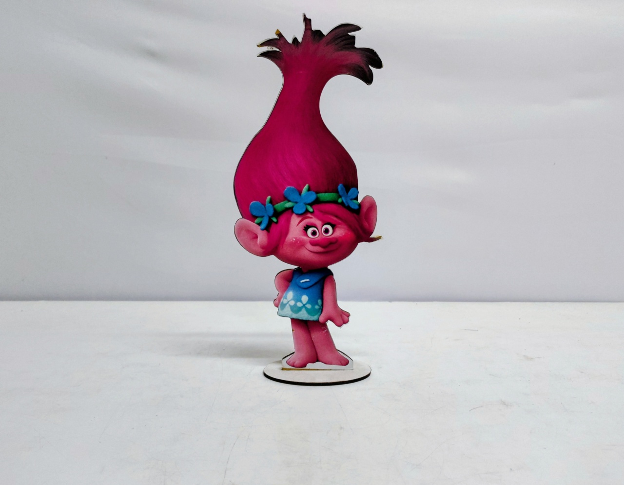 Totem Poppy (Trolls) 30Cm Alt X 13Cm Larg  - BB Festas Aluguel 
