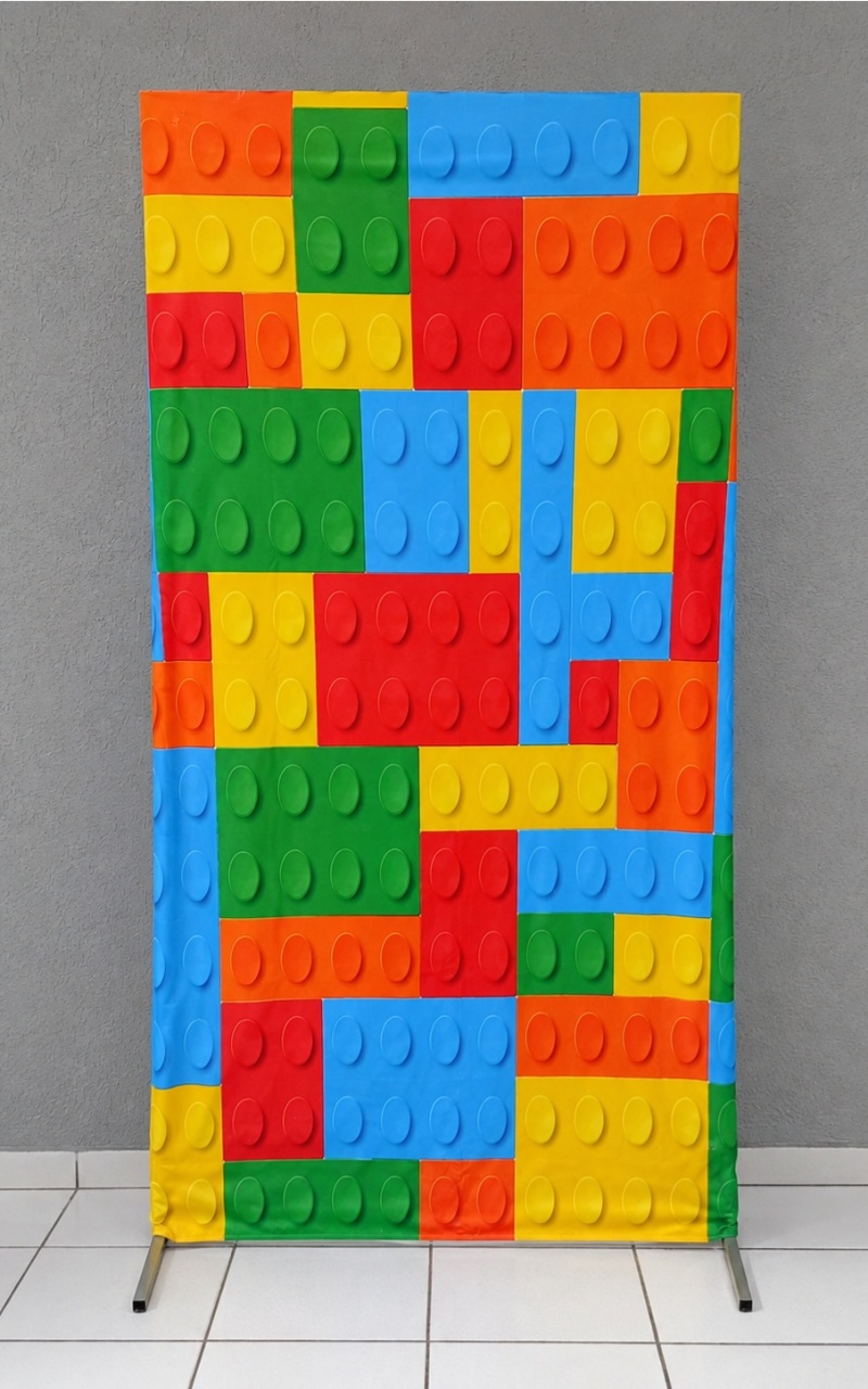 Tecido Retangular Lateral Lego (Bb Festas) 2M Alt. X 1M Larg - BBFestasAluguel 