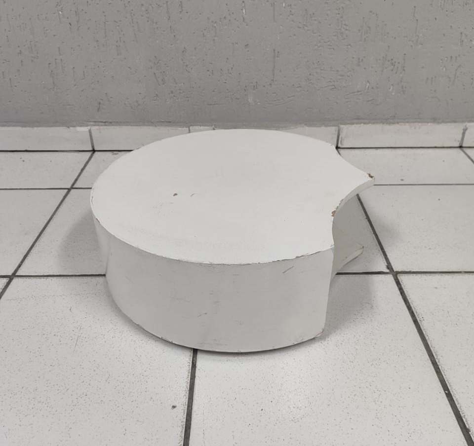 Mini Cilindro de Encaixe P Branco 50Cm Diametro  - BB Festas Aluguel 