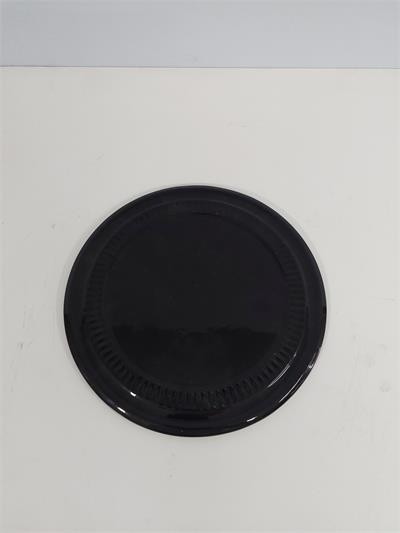 Prato Trabalhado Para Suporte Boleira/P Preto 23Cm - BB Festas Aluguel 