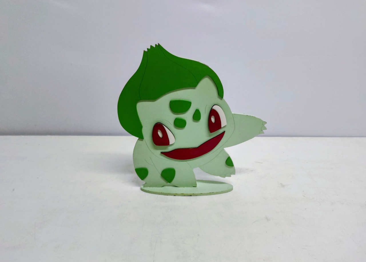 Totem Bulbasaur (Pokemon) 30Cm Alt X 20Cm Larg  - BB Festas Aluguel 