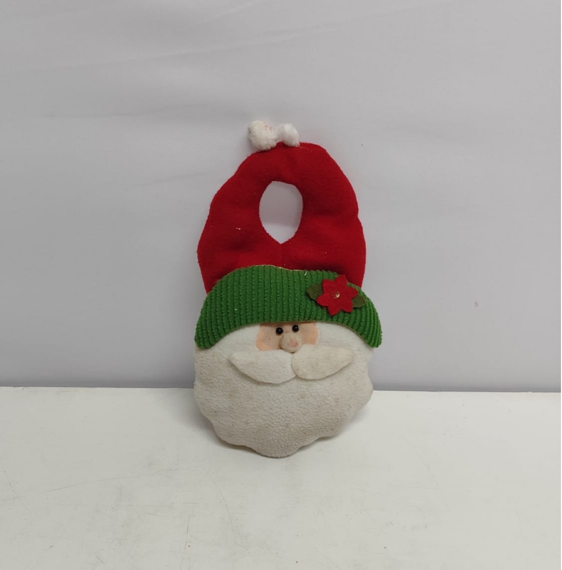 Enfeite de Pendurar Cabeça Do Papai Noel (Natal) - BBFestasAluguel 