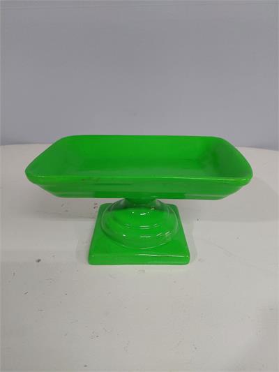 Porta Doce Retangular Fundo Verde Neon Alt12Cm 14Cm X 22Cm - BB Festas Aluguel 