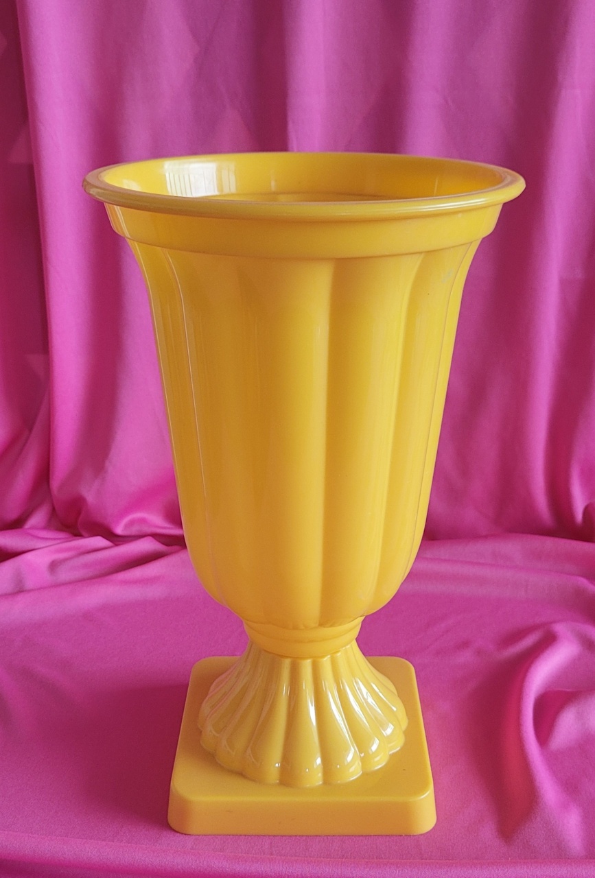 Vaso Amarelo G - lucia mendonça decoraçoes