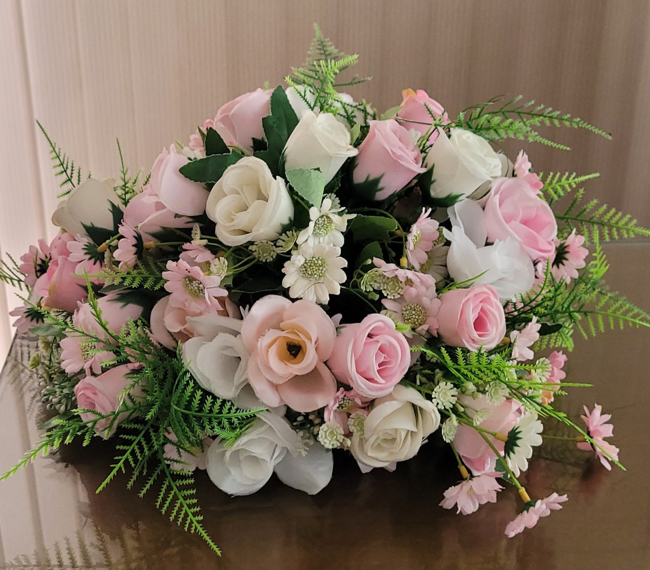 Arranjo Branco/ Rosa - M - lucia mendonça decoraçoes