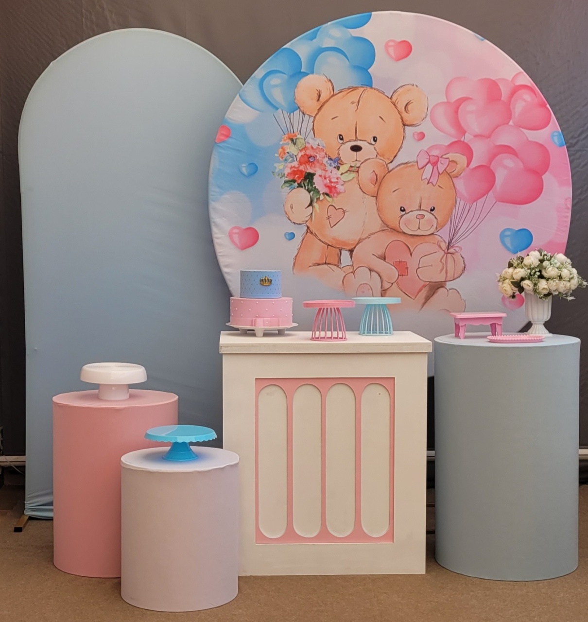 Chá Revelação Azul / Rosa 1 - lucia mendonça decoraçoes