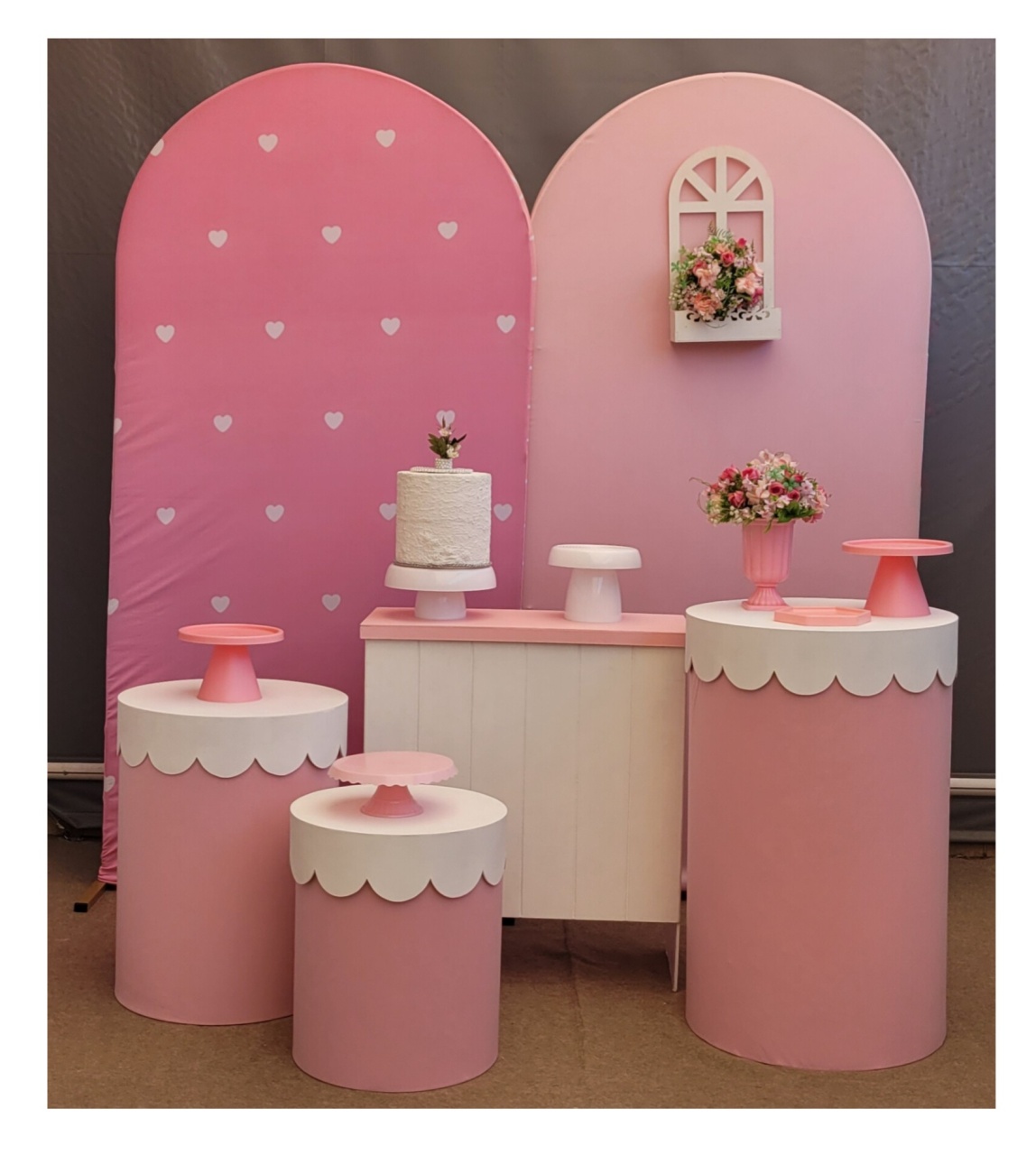 Rosa + Coração - lucia mendonça decoraçoes