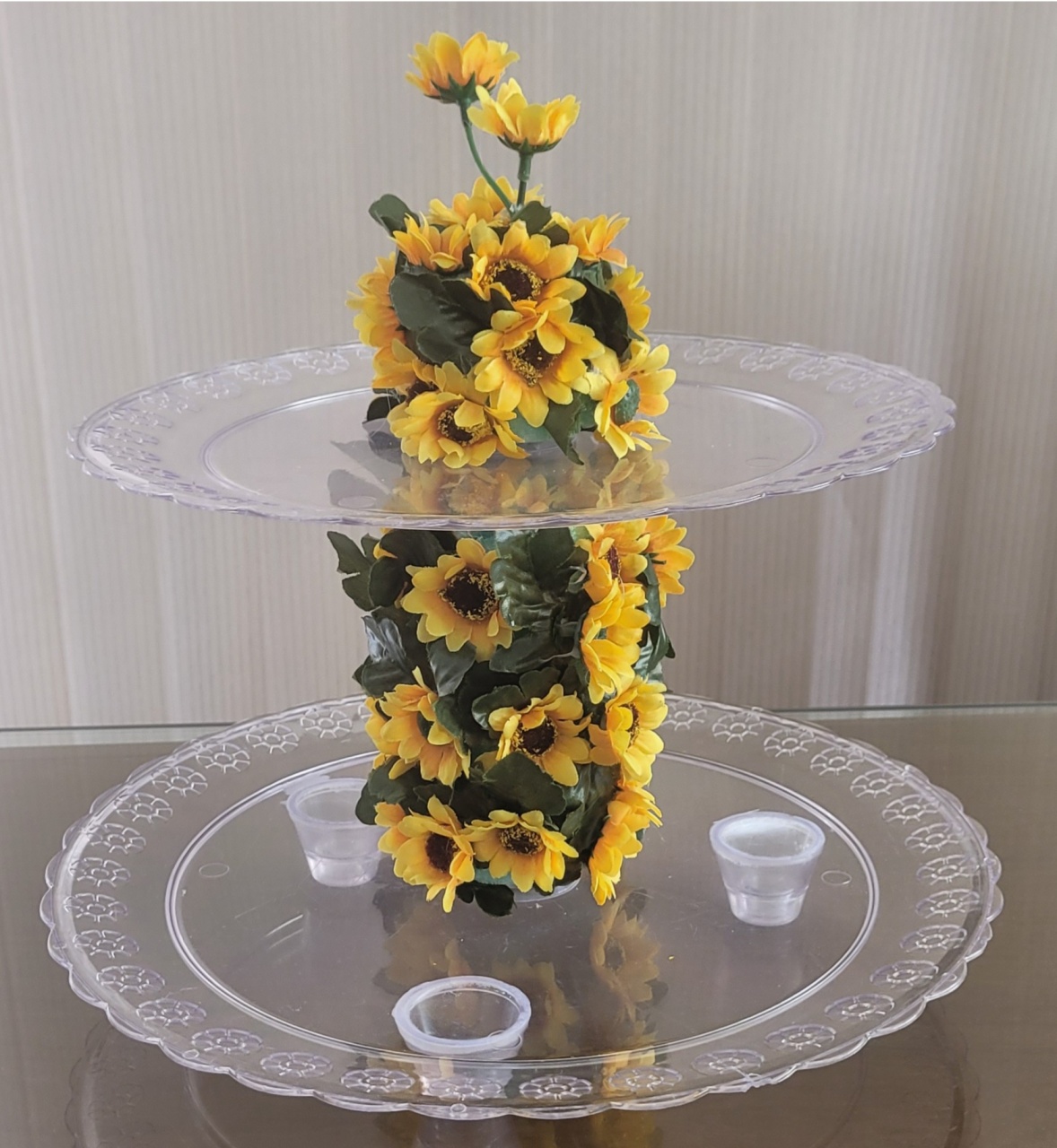 Boleira Acrílico / Porta Doces - Mini Lanches - lucia mendonça decoraçoes
