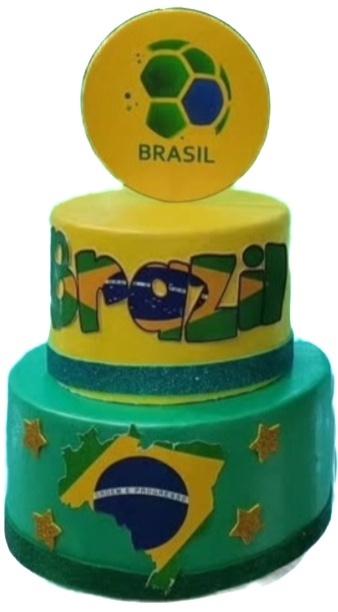 Bolo Brasil - lucia mendonça decoraçoes